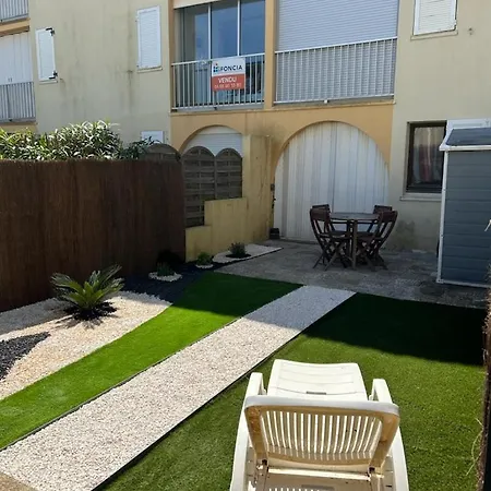 T2 Avec Son Rez De Jardin De 40 M2 5 Couchages 250m De La Et 15km De L'arena Нарбонн-Пляж